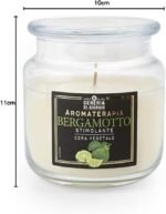 🕯️ Vela de Cera Vegetal Aromaterapia Bergamota - Estimulante - Imagen 2
