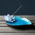 🌸 Soporte Artesanal de Incienso Cerámico con Diseño de Loto - Imagen 5