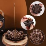 🪴 Soporte de Incienso de Metal con Recepción de Ceniza para Decoración del Hogar - Imagen 4