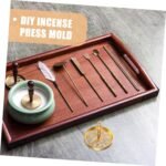 🕯️ Set Para Incienso: Prensa, Moldes y Quemador de Porcelana - Imagen 7