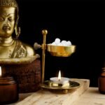 🕯️ Quemador de Incienso y Velas Dorado, Decoración Espiritual para el Hogar - Imagen 4