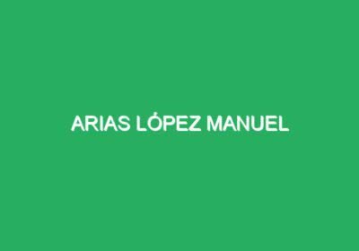 Arias López Manuel