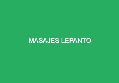 Masajes Lepanto