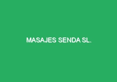 Masajes Senda Sl.