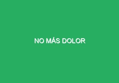 No Más Dolor