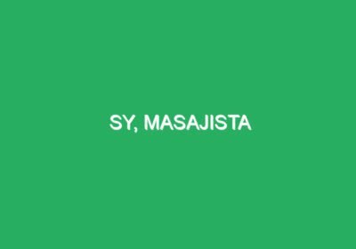 SY, Masajista