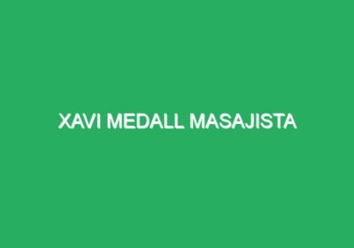 Xavi Medall Masajista