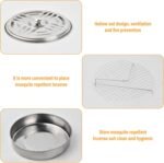 🦟 Soporte de Metal para Bobinas de Incienso Antimosquitos - 2 Piezas - Imagen 4