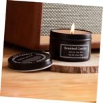 🕯️ Vela Perfumada de Soja Amosfun - Aromaterapia Negra - Imagen 3