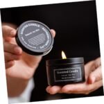 🕯️ Vela Perfumada de Soja Amosfun - Aromaterapia Negra - Imagen 5