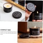 🕯️ Vela Perfumada de Soja Amosfun - Aromaterapia Negra - Imagen 4