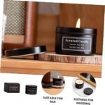 🕯️ Vela Perfumada de Soja Amosfun - Aromaterapia Negra - Imagen 8