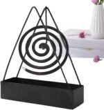 🪔 Soporte de incienso colgante y quemador de bobina de hierro - Imagen 9