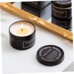 🕯️ Vela Perfumada de Soja Amosfun - Aromaterapia Negra - Imagen 6