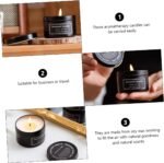 🕯️ Vela Perfumada de Soja Amosfun - Aromaterapia Negra - Imagen 9