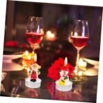 🎄 Vela de Navidad KOMBIUDA 12 Piezas: Anciano y Muñeco de Nieve - Imagen 2