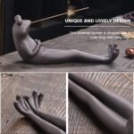 🪴 Soporte de cerámica para incienso con figura de rana - 30 varillas - Imagen 3