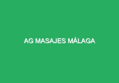 AG masajes Málaga