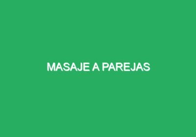 masaje a parejas
