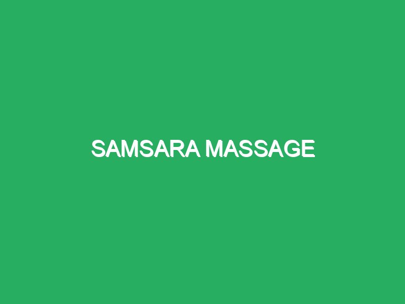 samsara massage 44945 Masaje Japones Malaga