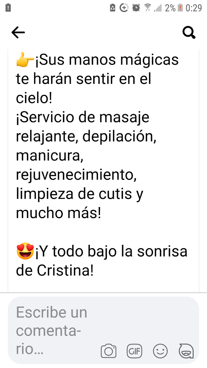 1740656740 531 CRISTINA´S MASAJE DEPORTIVOQUIROMASAJE CRISTINA´S MASAJE DEPORTIVO,QUIROMASAJE